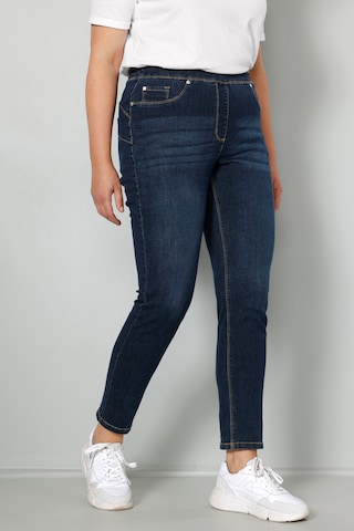 Regular Jeggings MIAMODA en bleu : devant