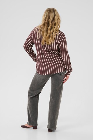 Camicia da donna 'KCSida' di KAFFE CURVE in marrone