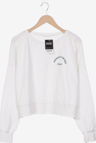 AMERICAN VINTAGE Sweatshirt & Zip-Up Hoodie in XXL in White: front