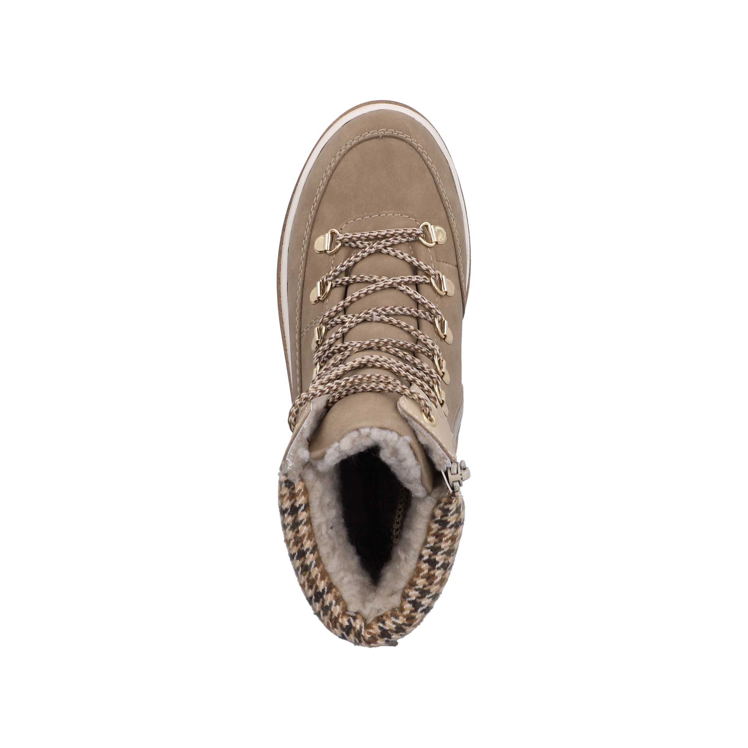 Rieker Schnürstiefelette in Beige
