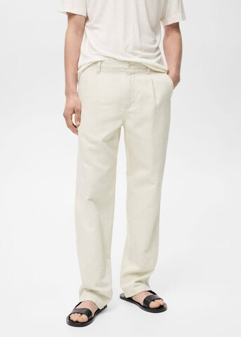 MANGO MAN Loosefit Jeans 'Lucas' in Beige: Vorderseite