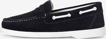 CAFè NOIR Moccasin in Blue: front