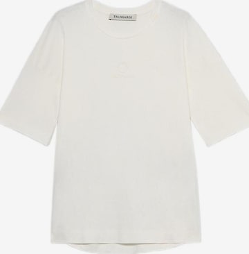T-shirt Trussardi en blanc : devant