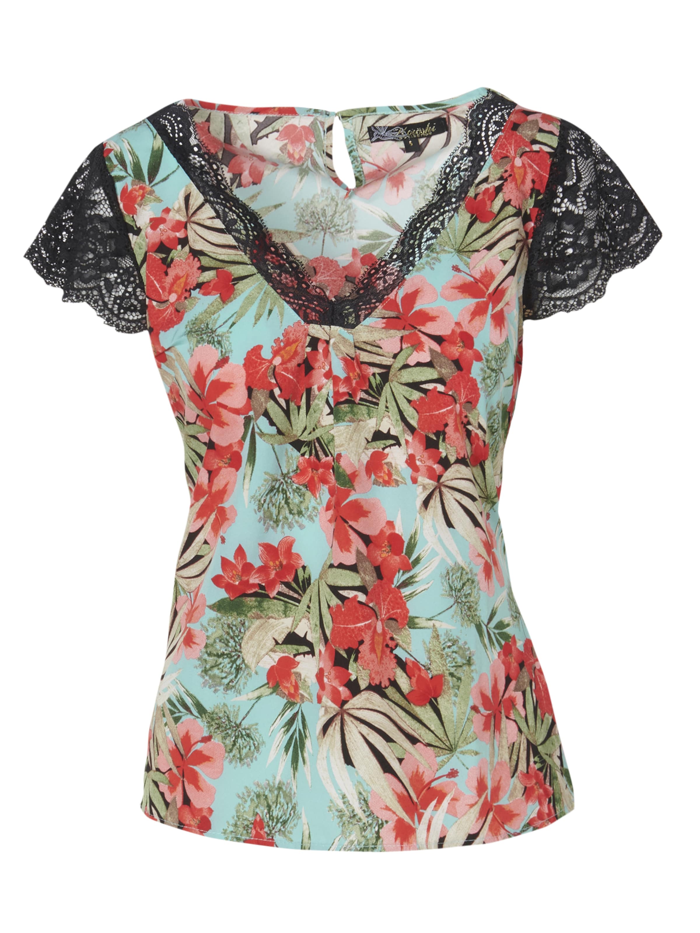 KOROSHI - Blusa en azul: frente