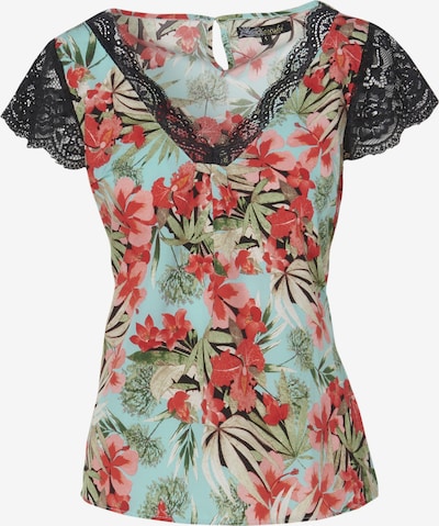 KOROSHI Bluza u akvamarin / svijetlozelena / prljavo roza / crna, Pregled proizvoda