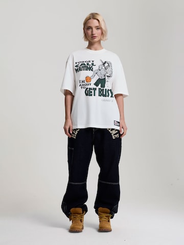AND1 - Camiseta 'Get Busy' en blanco