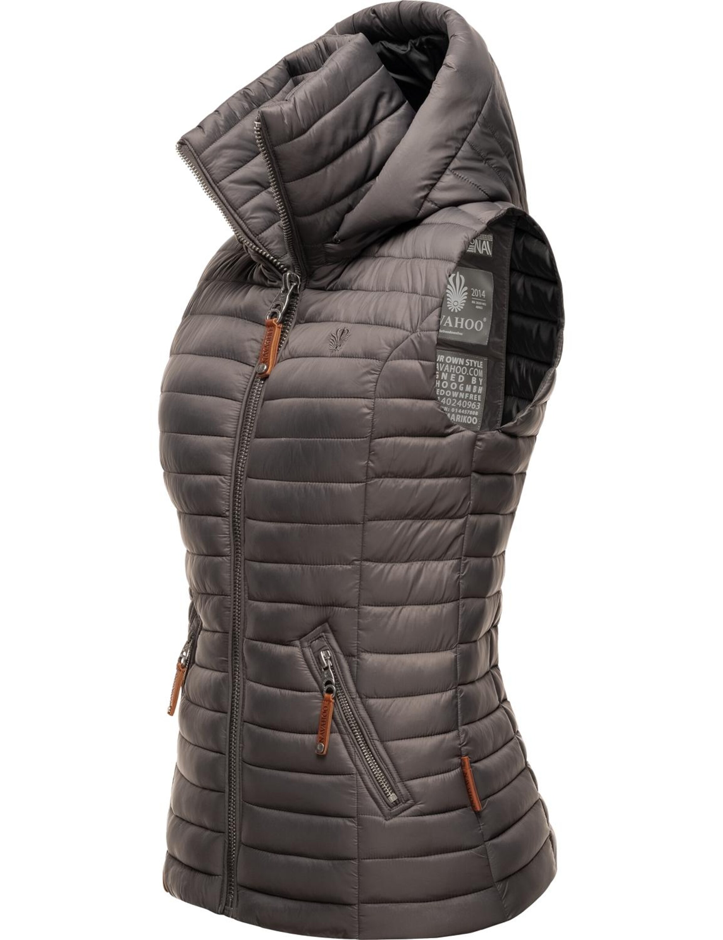 NAVAHOO Vest 'Shadaa' in Grey