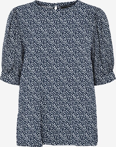 VERO MODA Bluse 'Saga' i navy / hvid, Produktvisning