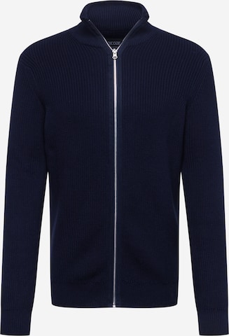 INDICODE JEANS Knit Cardigan 'Dodson' in Blue: front