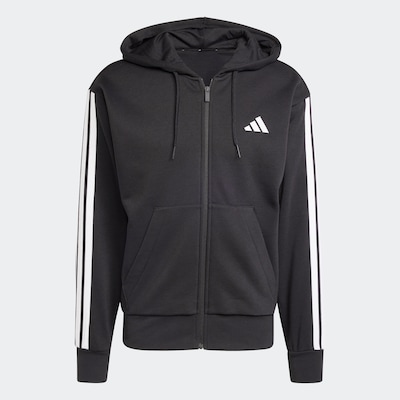 ADIDAS SPORTSWEAR Urheilullinen collegetakki värissä musta / valkoinen, Tuotenäkymä