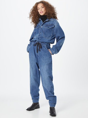 G-Star RAW Jumpsuit in Blue: front