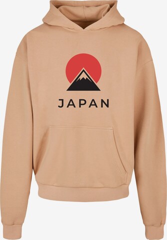 Sweat-shirt 'Japan' Merchcode en beige : devant