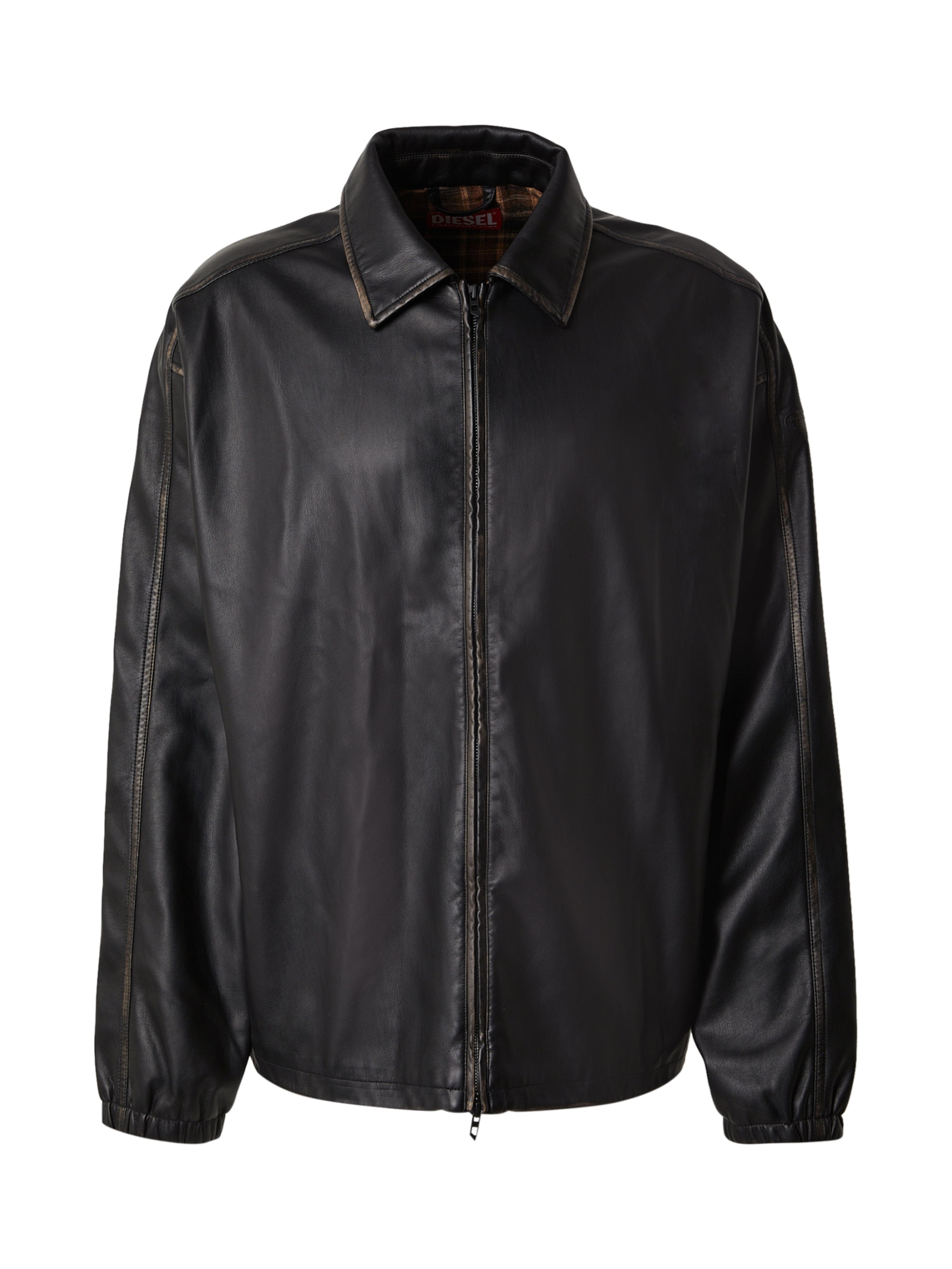 DIESEL Φθινοπωρινό και ανοιξιάτικο μπουφάν 'J-AKE' σε μαύρο: μπροστά