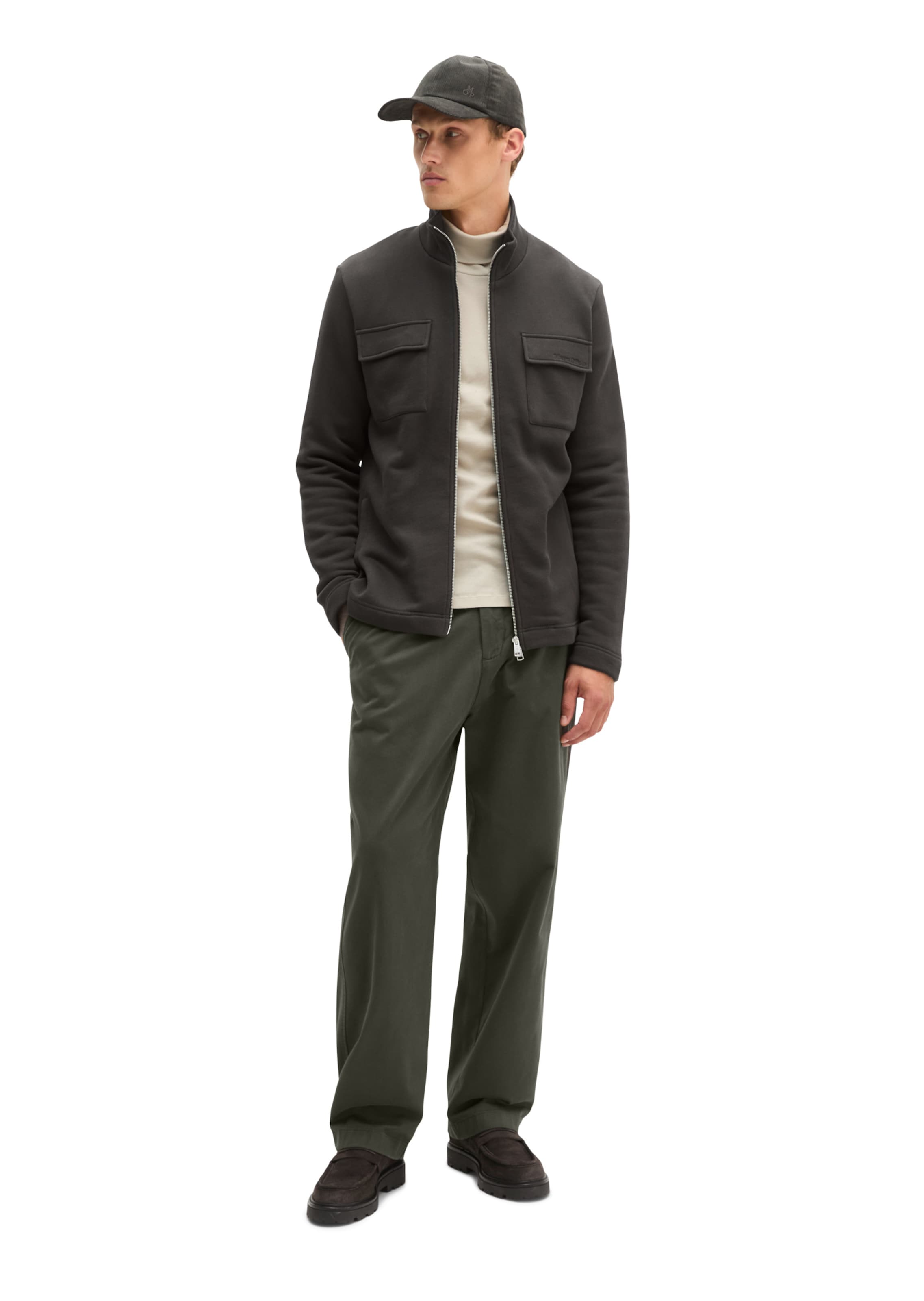 Marc O'Polo Sweatjacke in Schwarz