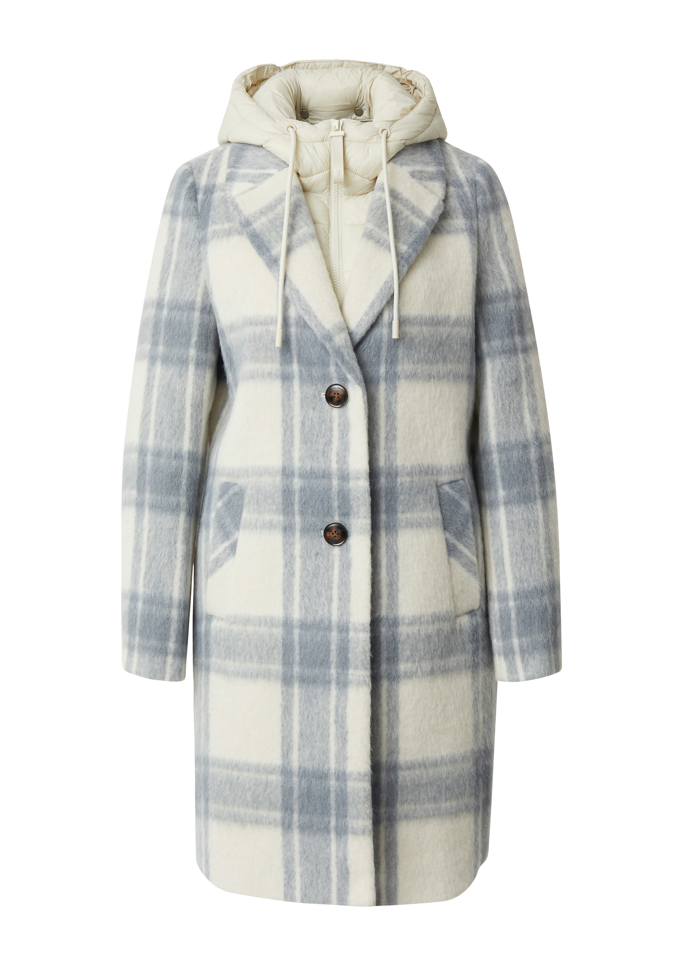 Manteau mi-saison comma casual identity en beige : devant