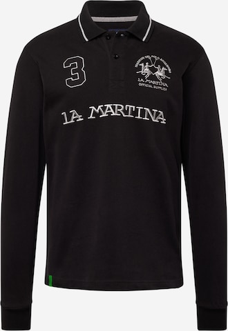 T-Shirt 'Urbe' La Martina en noir : devant