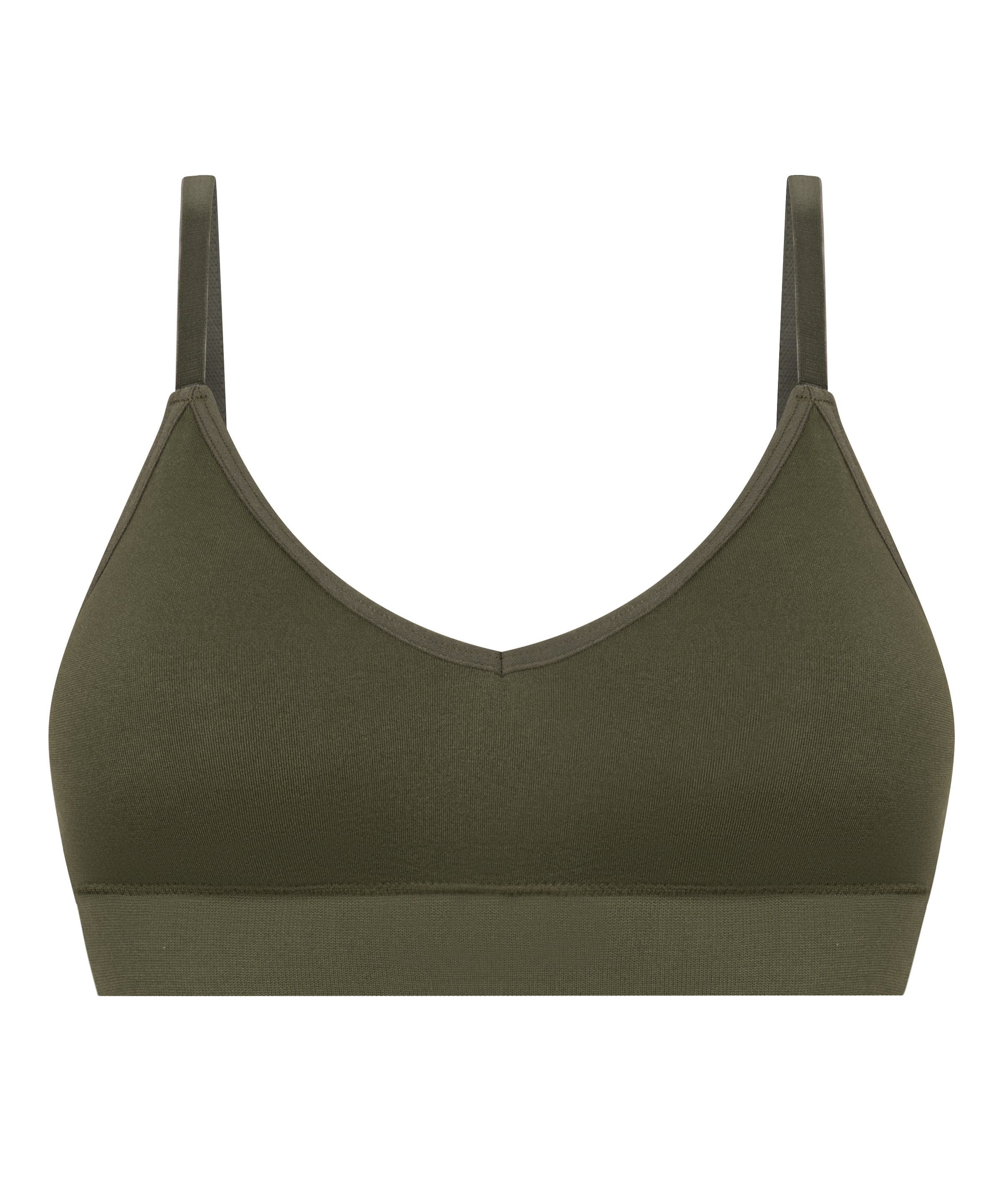 Hunkemöller Triangel BH in Groen: voorkant