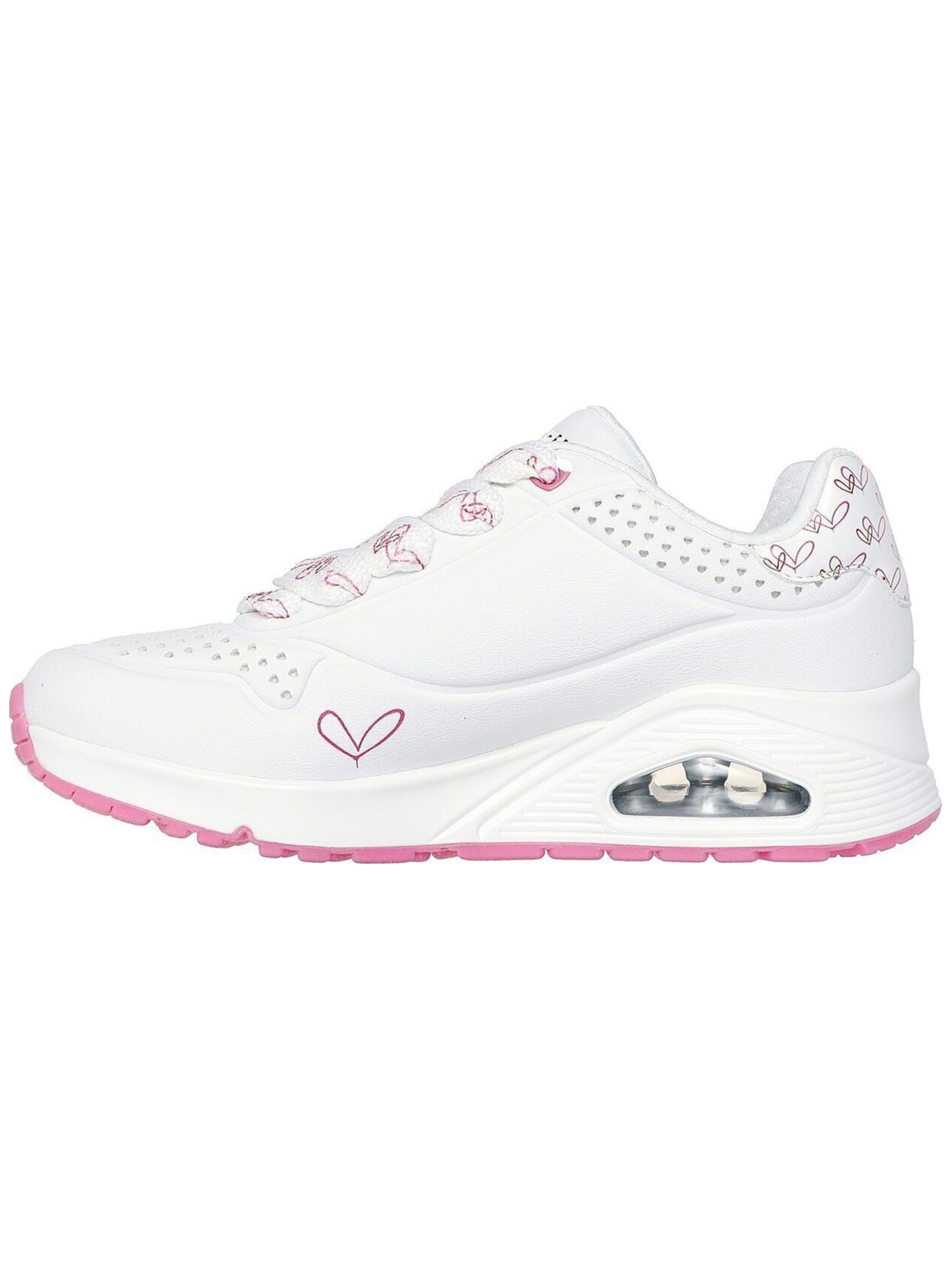 Scarpa sportiva 'Twin Hearts' di SKECHERS in bianco