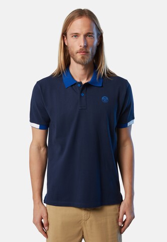 North Sails Poloshirt in Blau: Vorderseite