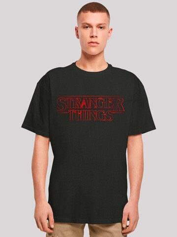 F4NT4STIC Shirt 'Stranger Things Netflix TV Series' in Black: front