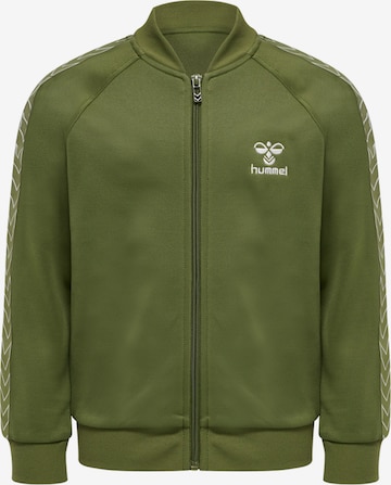 Hummel Sportief sweatvest 'Trick' in Groen: voorkant