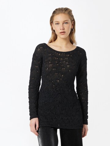 WEEKDAY - Jersey 'Melany' en negro: frente