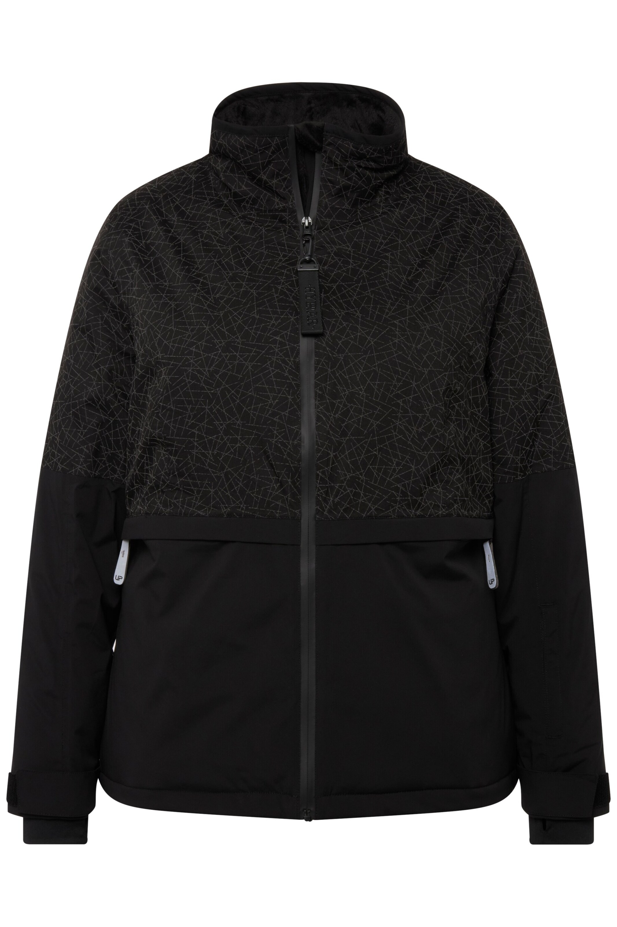 Ulla Popken Functionele jas in Zwart: voorkant