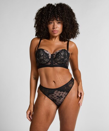 Hunkemöller String 'Lou' in Schwarz: Vorderseite
