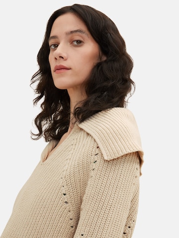 TOM TAILOR Sweater in Beige