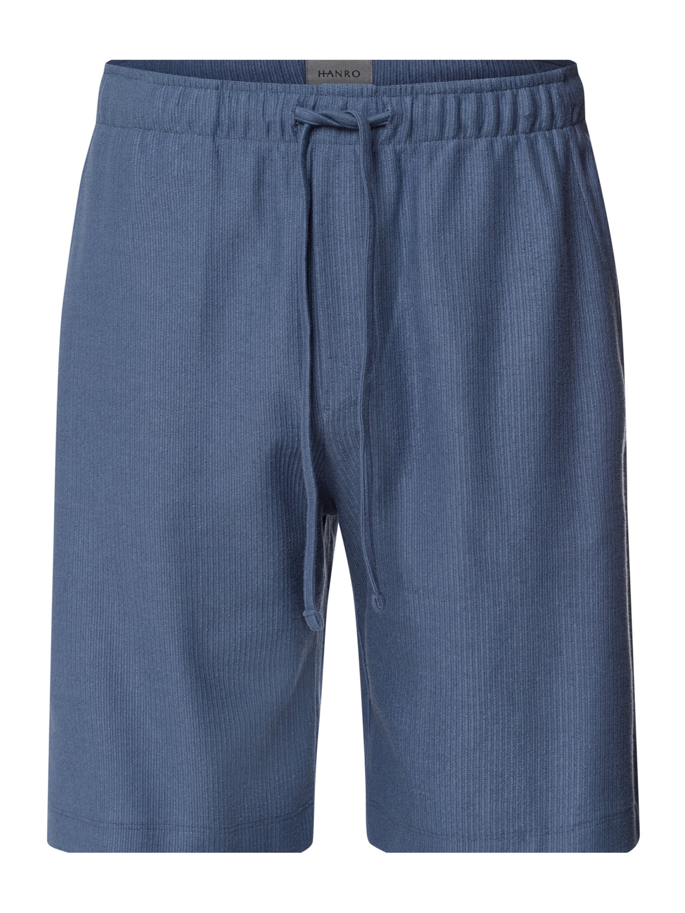 Hanro Pyjamashorts ' Loungy Summer ' in Blau: Vorderseite
