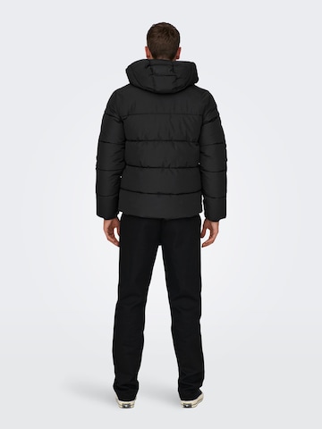 Only & Sons Winter jacket 'Melvin' in Black