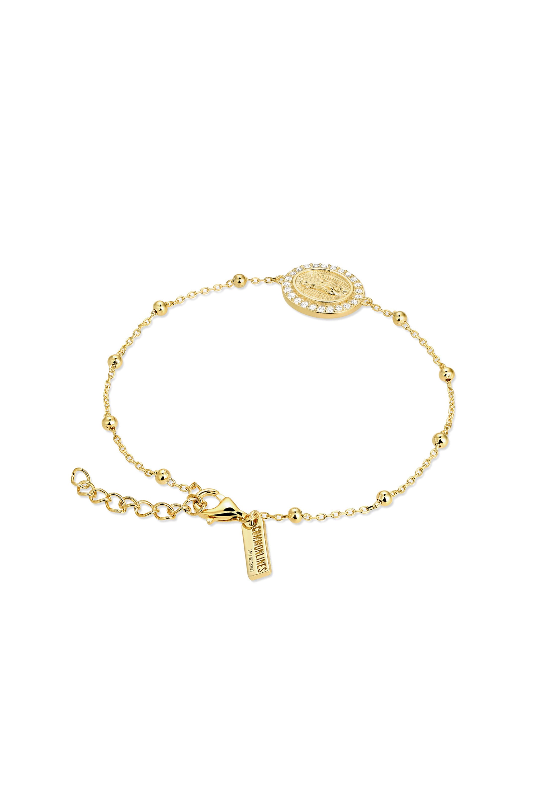 Braccialetto 'GUADALUPE' di Commen Lines in oro: frontale