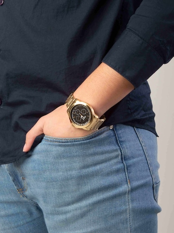 Lucardi Analoog horloge in Goud: voorkant