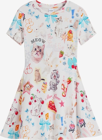 Desigual Mekko värissä valkoinen: etupuoli