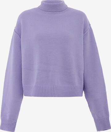 Pull-over aleva en violet : devant