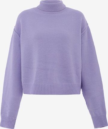 Pull-over aleva en violet : devant