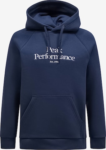 PEAK PERFORMANCE Sweatshirt in Blue: front