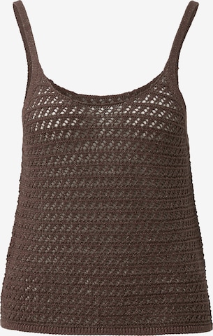 Tops en tricot QS en marron : devant