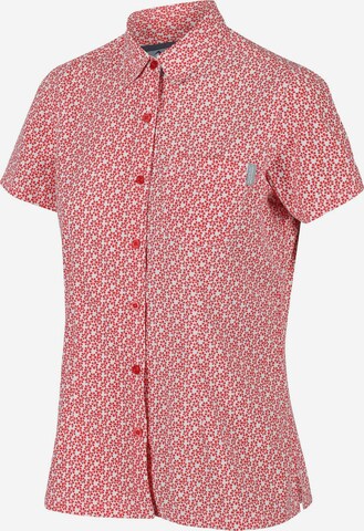 REGATTA Athletic Button Up Shirt 'Mindano VII' in Red: front