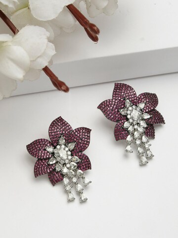 Boucles d'oreilles 'Dariata' AVANT-GARDE PARIS en violet