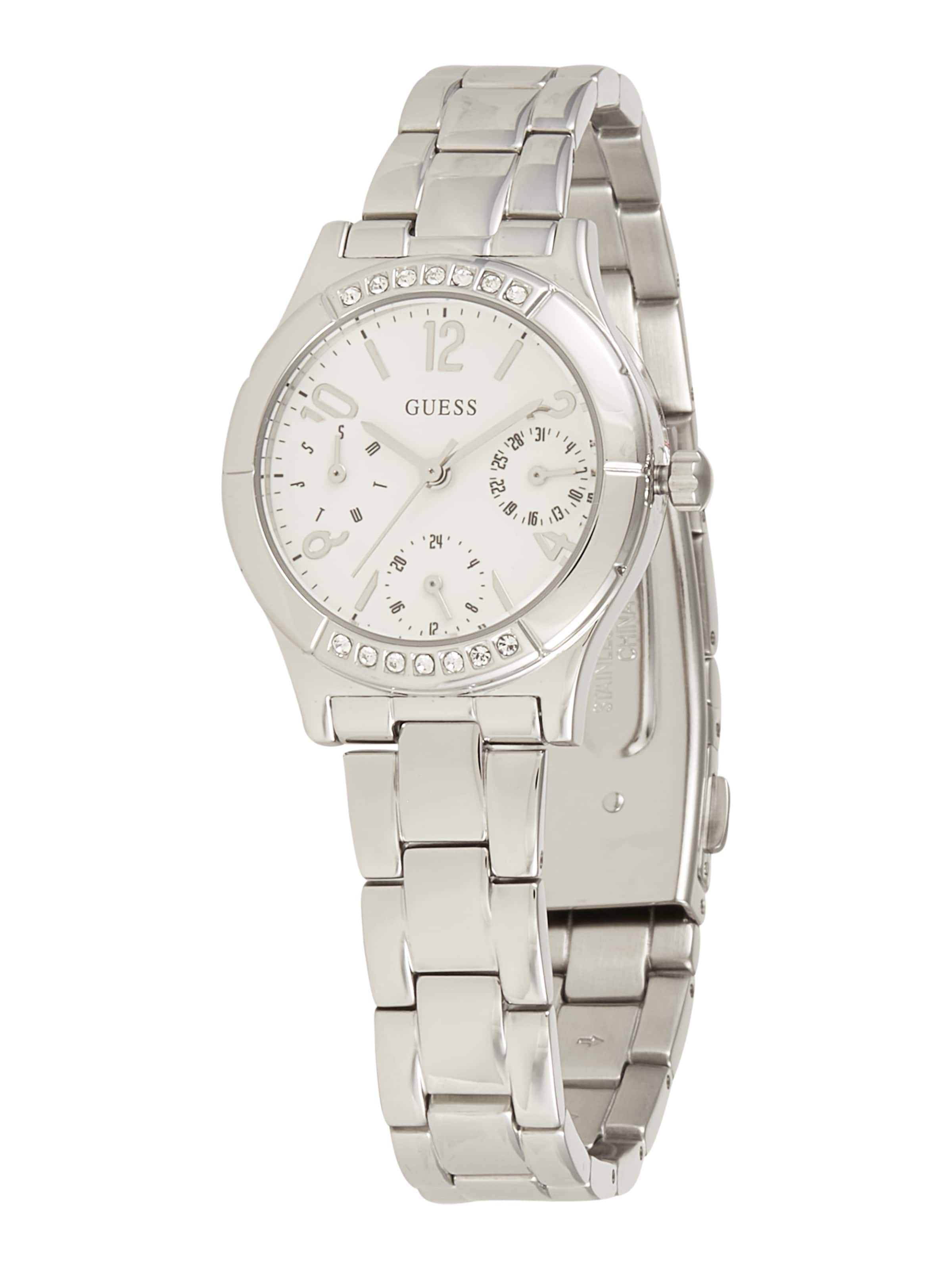 GUESS Analog watch in Silver / White, Item view