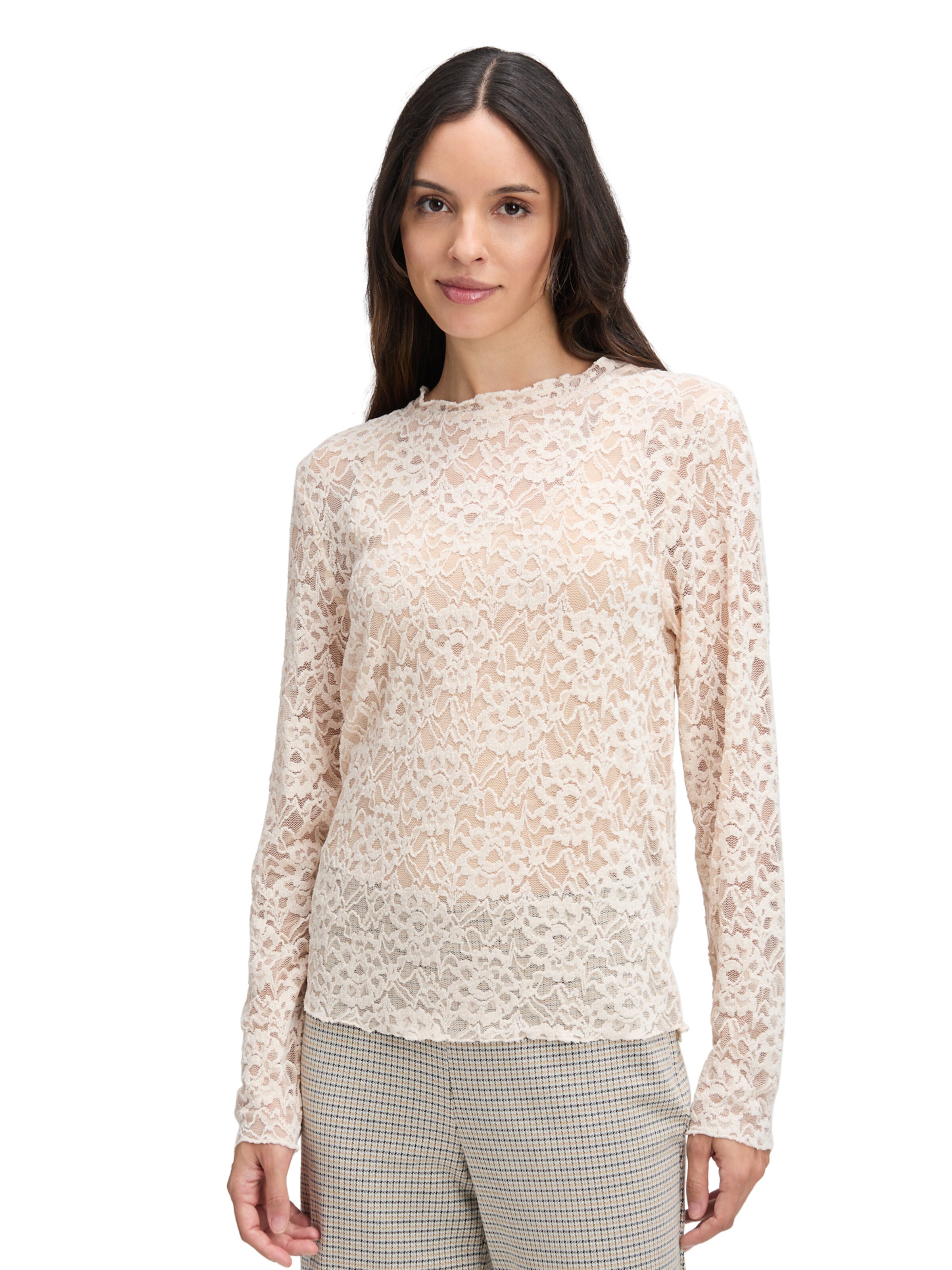 Cartoon Shirt in Beige: front