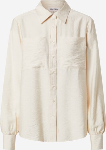 Camicia da donna 'Stephanie' di EDITED in beige: frontale