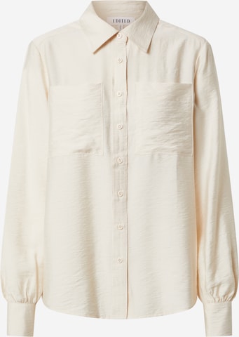 EDITED Blouse 'Stephanie' in Beige: voorkant