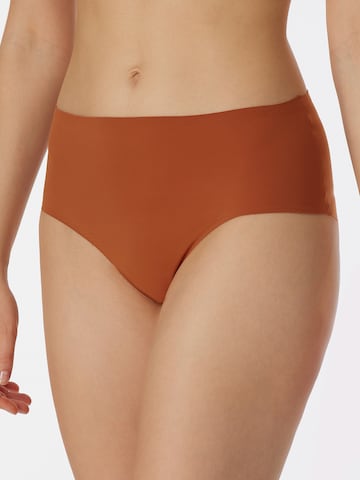 Regular Slip ' Invisible Soft ' SCHIESSER en marron : devant