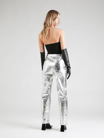 Warehouse Regular Trousers in Silver