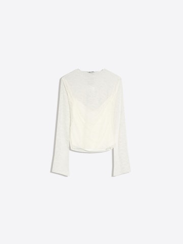 Bershka T-shirt 'BLOBER' i beige