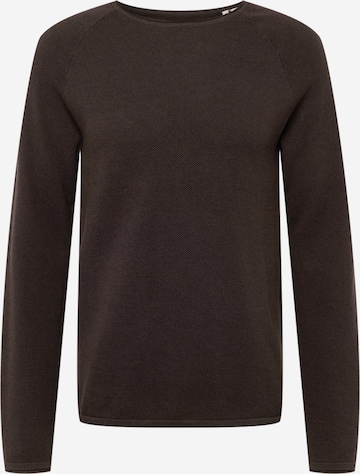 JACK & JONES Trui 'Hill' in Bruin: voorkant