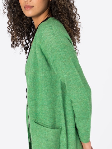 ICHI Knit Cardigan in Green