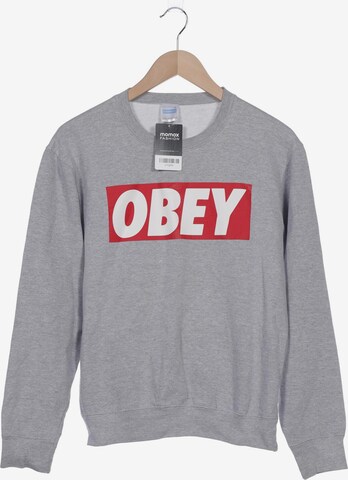 Obey Sweatshirt & Zip-Up Hoodie in S in Grey: front